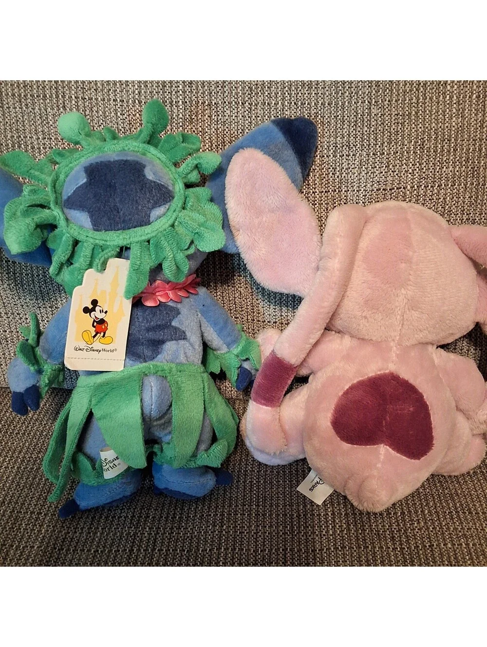 Disney Parks Stitch and Angel Plush Set